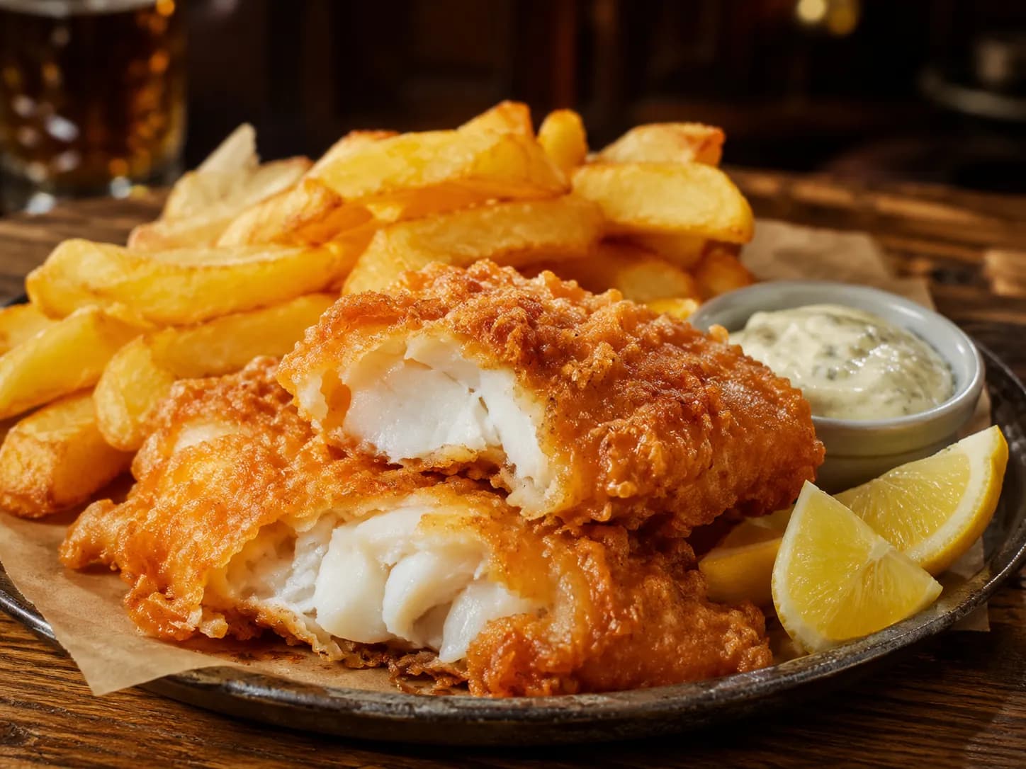 Beer-Battered Fish & Chips