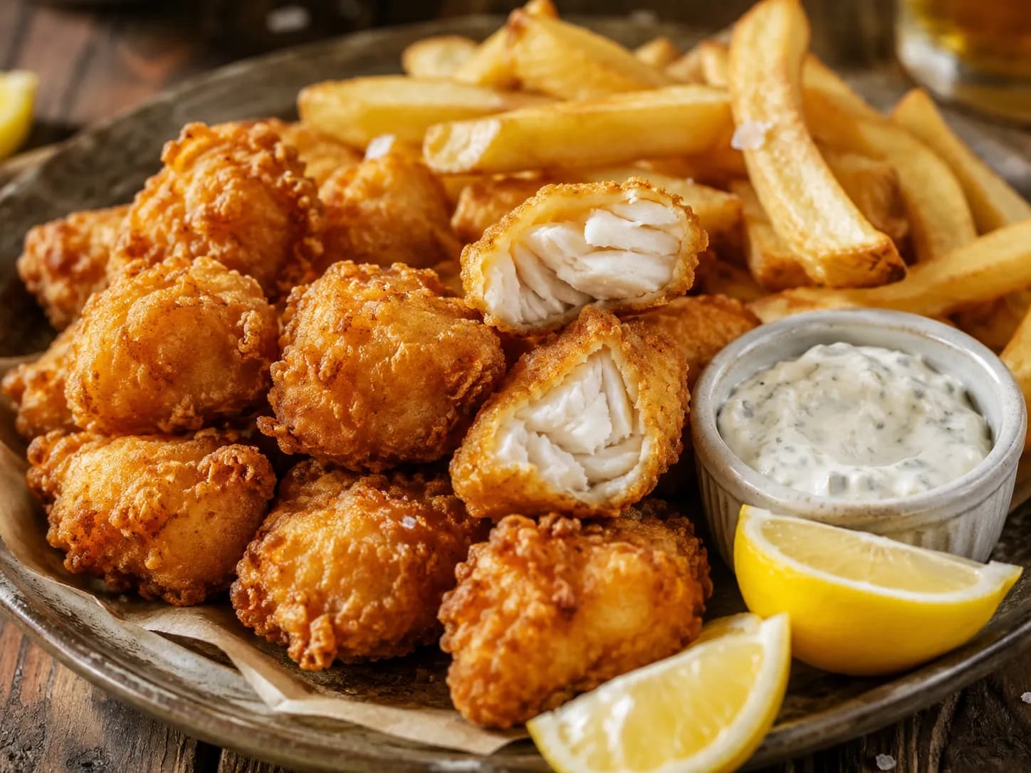 Crispy Fish Bites & Chips