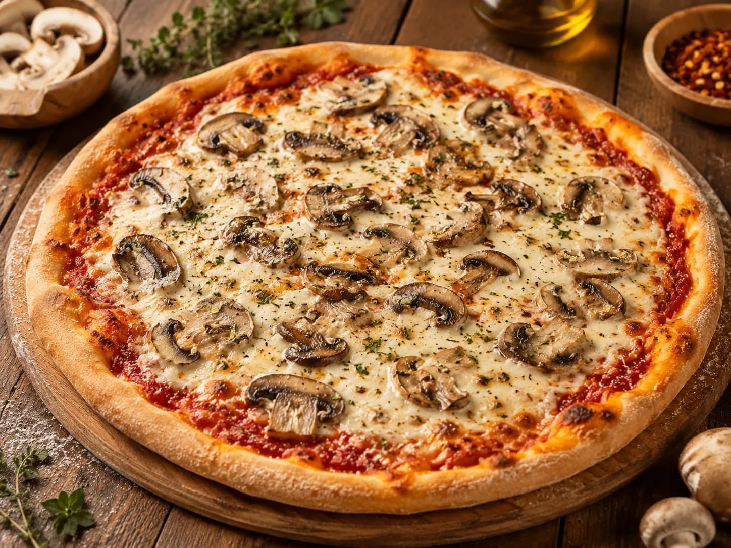 Mushroom Pizza